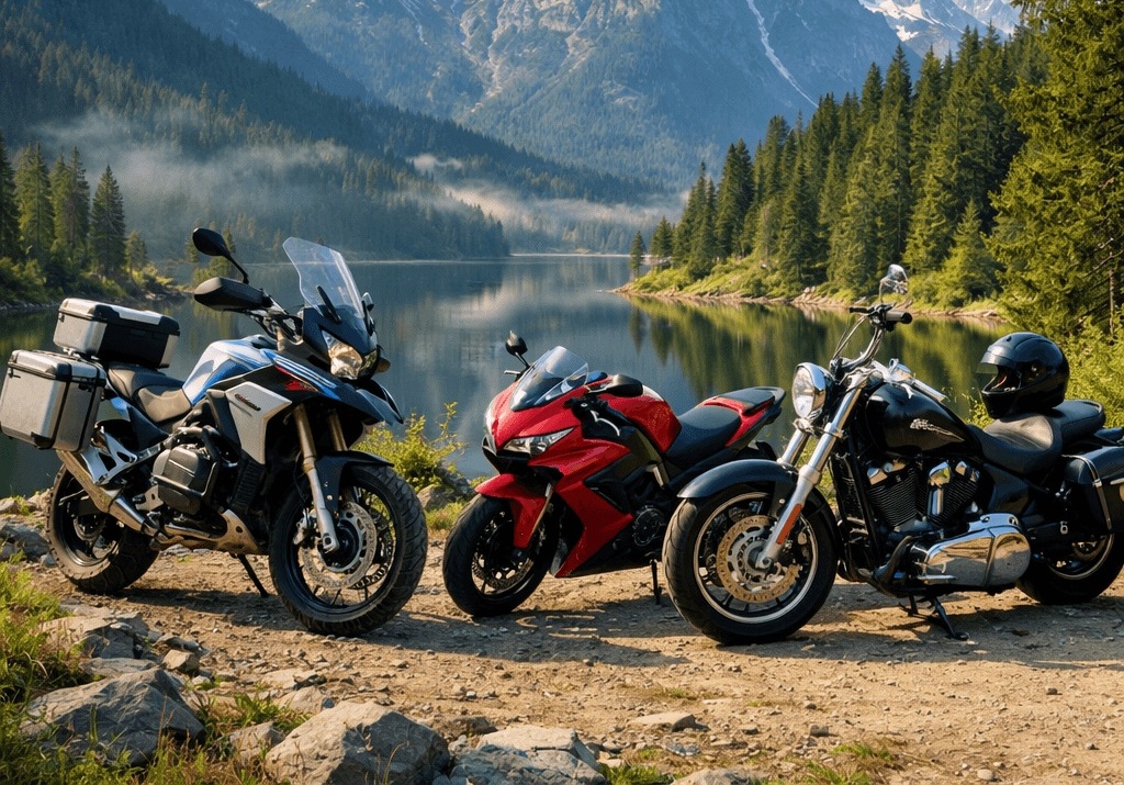 What are the key differences between the latest flagship touring models from BMW and Honda released for the 2026 season?